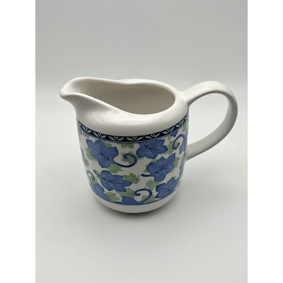 Pfaltzgraff Blue Isle 14 oz Creamer 10 oz Sugar Bowl Lid Set 1997 NEW IN BOX - Picture 5 of 12